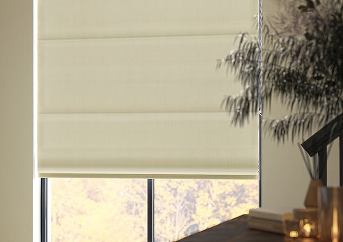 Vienna, Mushroom - Motorised Roman Blind - Image 5